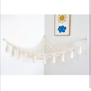 Macrame Toy Hammock with Lights